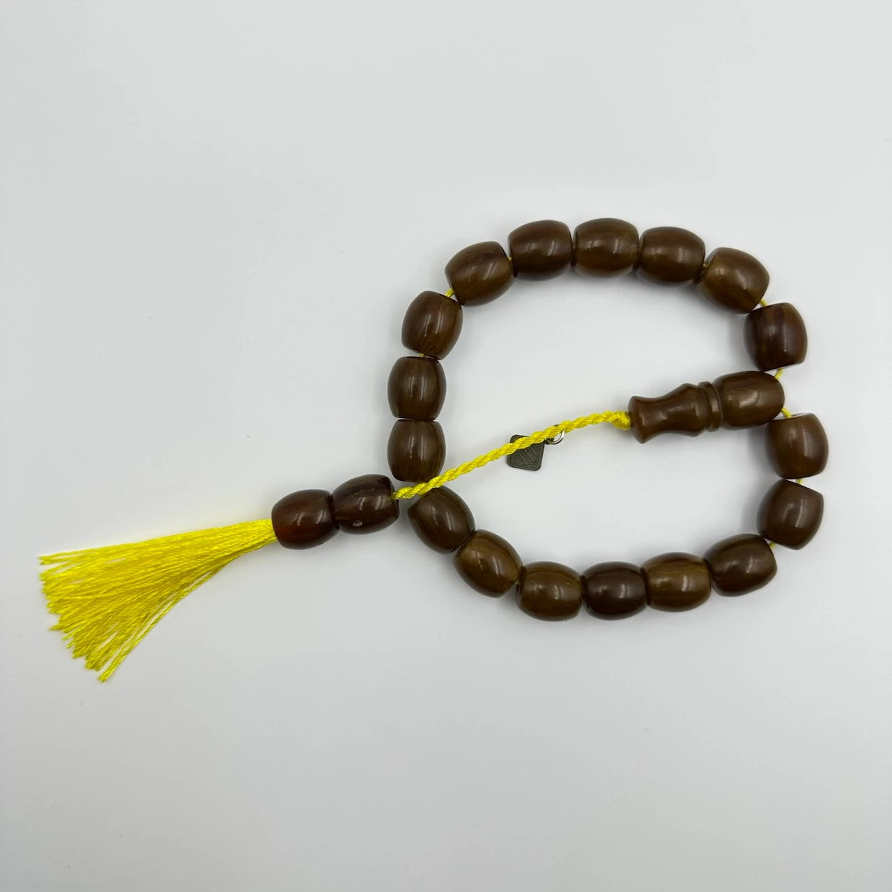 Oktay Sönmez Yapımı Şalgam Renk Sıkma Kehribar Efe Maskot Tespih