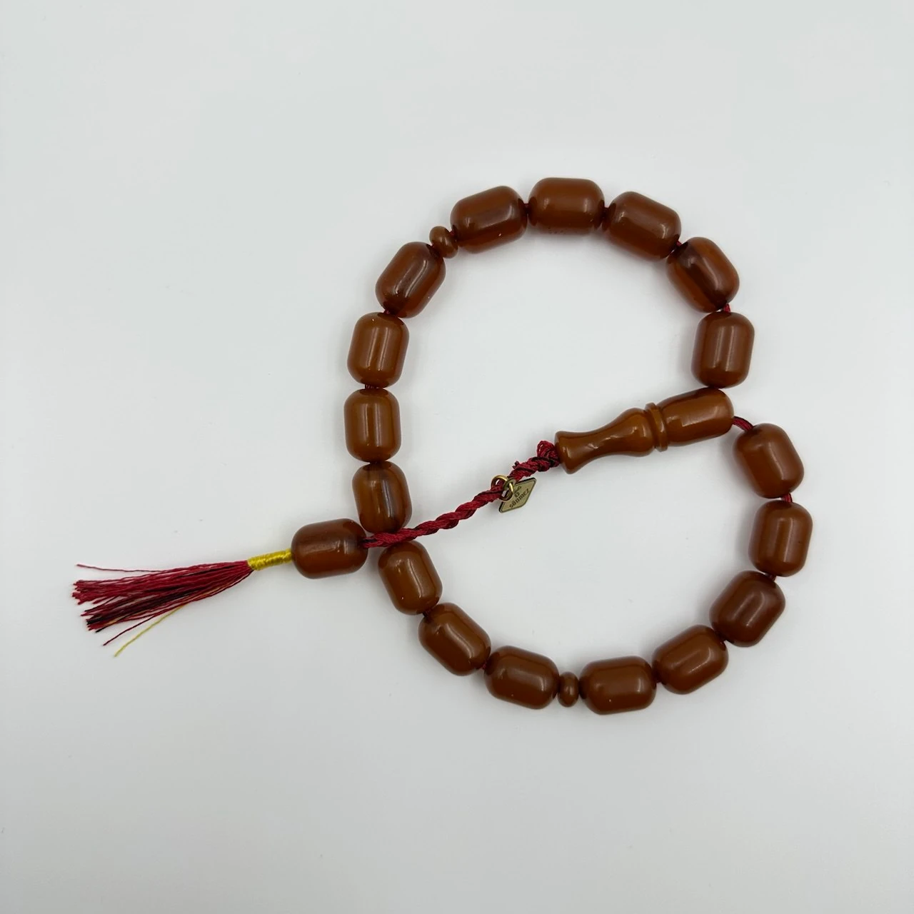 Usta Oktay Sönmez Yapımı Sıkma Kehribar Efe Maskot Tespih