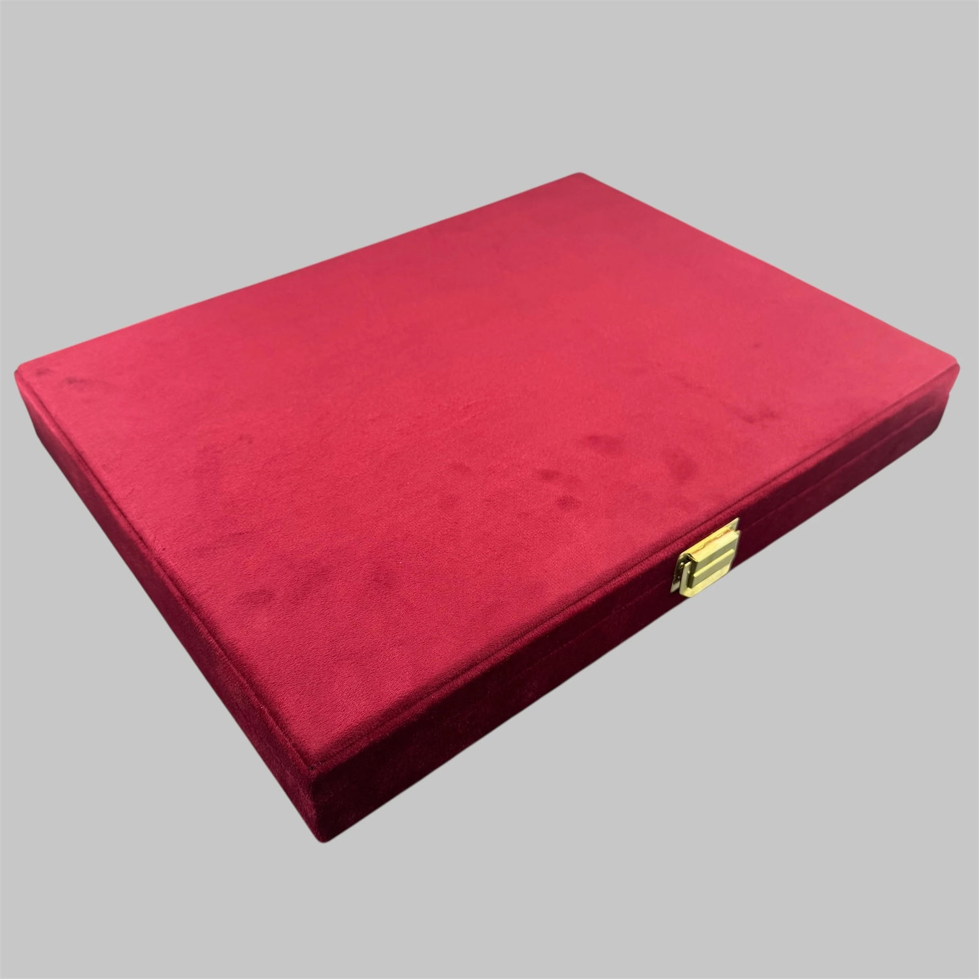 10 Bölmeli Kırmızı Kadife Tesbih Kutusu