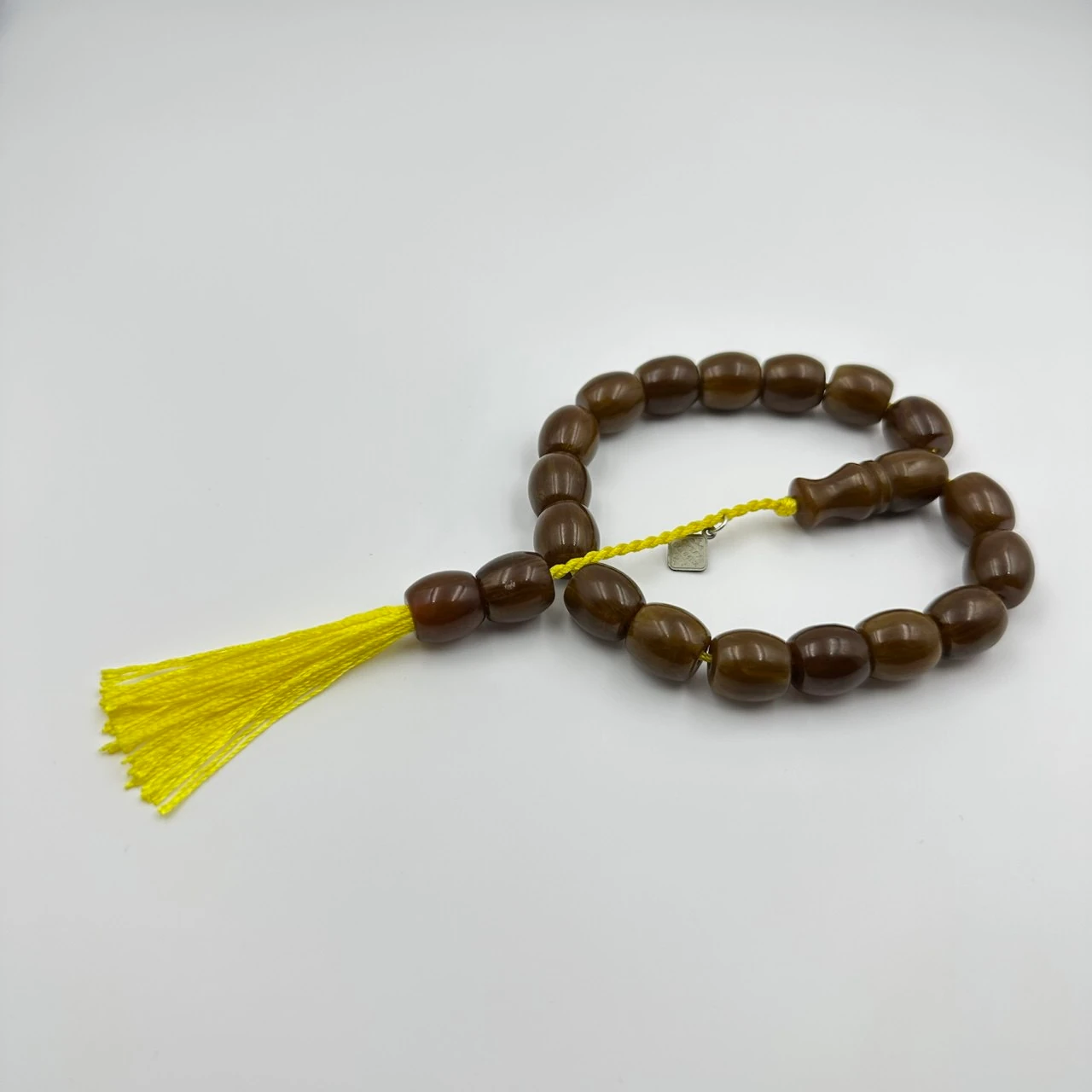 Oktay Sönmez Yapımı Şalgam Renk Sıkma Kehribar Efe Maskot Tespih