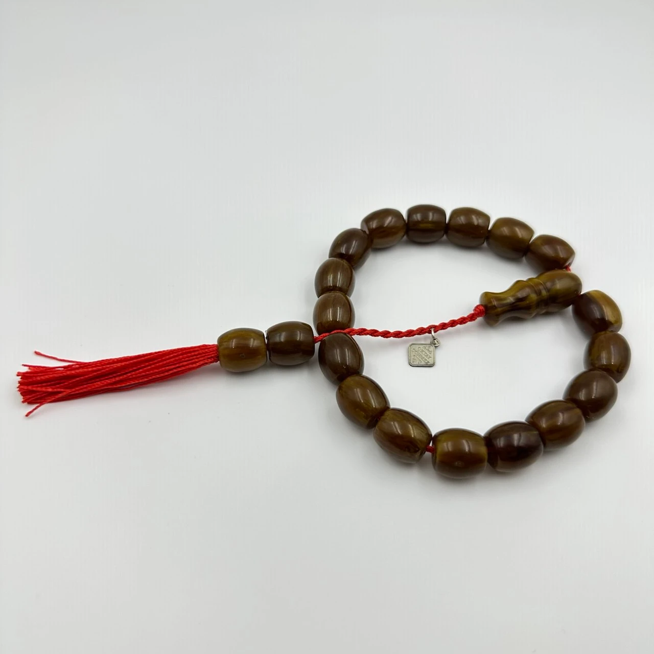 Usta Oktay Sönmez Yapımı Şalgam Renk Sıkma Kehribar Efe Maskot Tespih