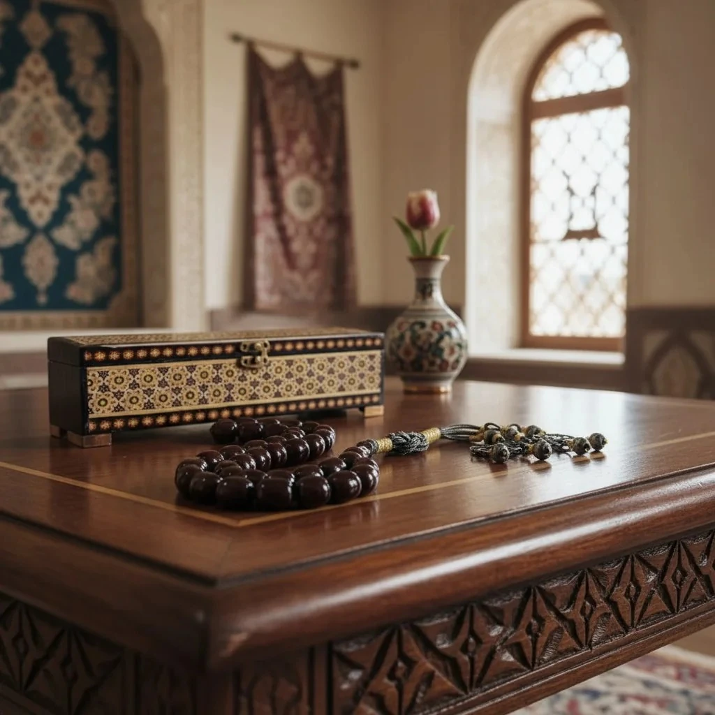 Osmanlı Vişne Tespih | Dik Damar Hareli, Tarihi Eser Niteliğinde Koleksiyonluk Model