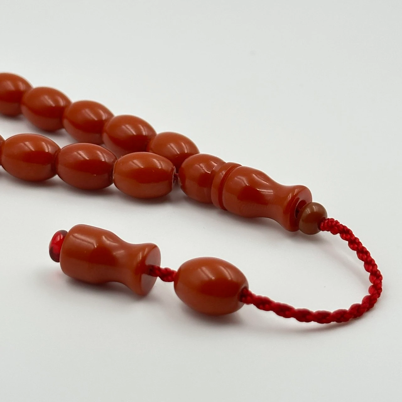 Efe Maskot Model Sıkma Kehribar Özel Usta Yapımı Tespih