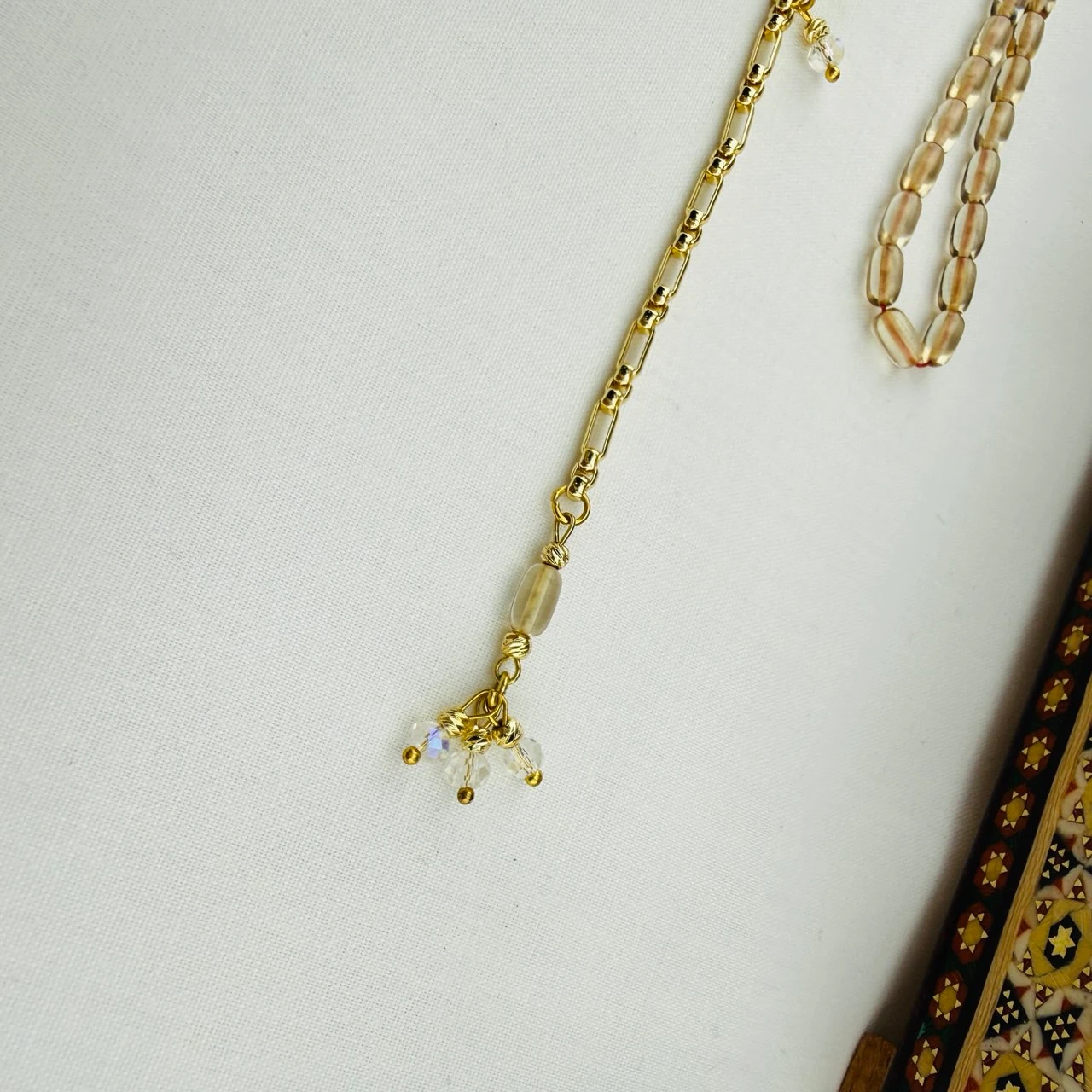 Usta İşi Şeffaf Ateş Kehribar Tespih | Bilek Boyu ve Gümüş Püsküllü Zarif