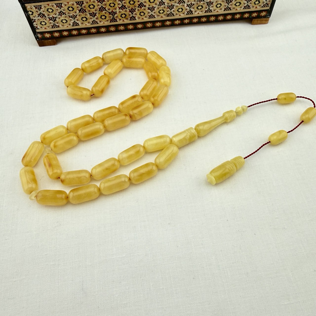 Tiger Desenli 30 Milyon Yıllık Damla Kehribar – Barış Bülbül Usta (Gerçek Kehribar)