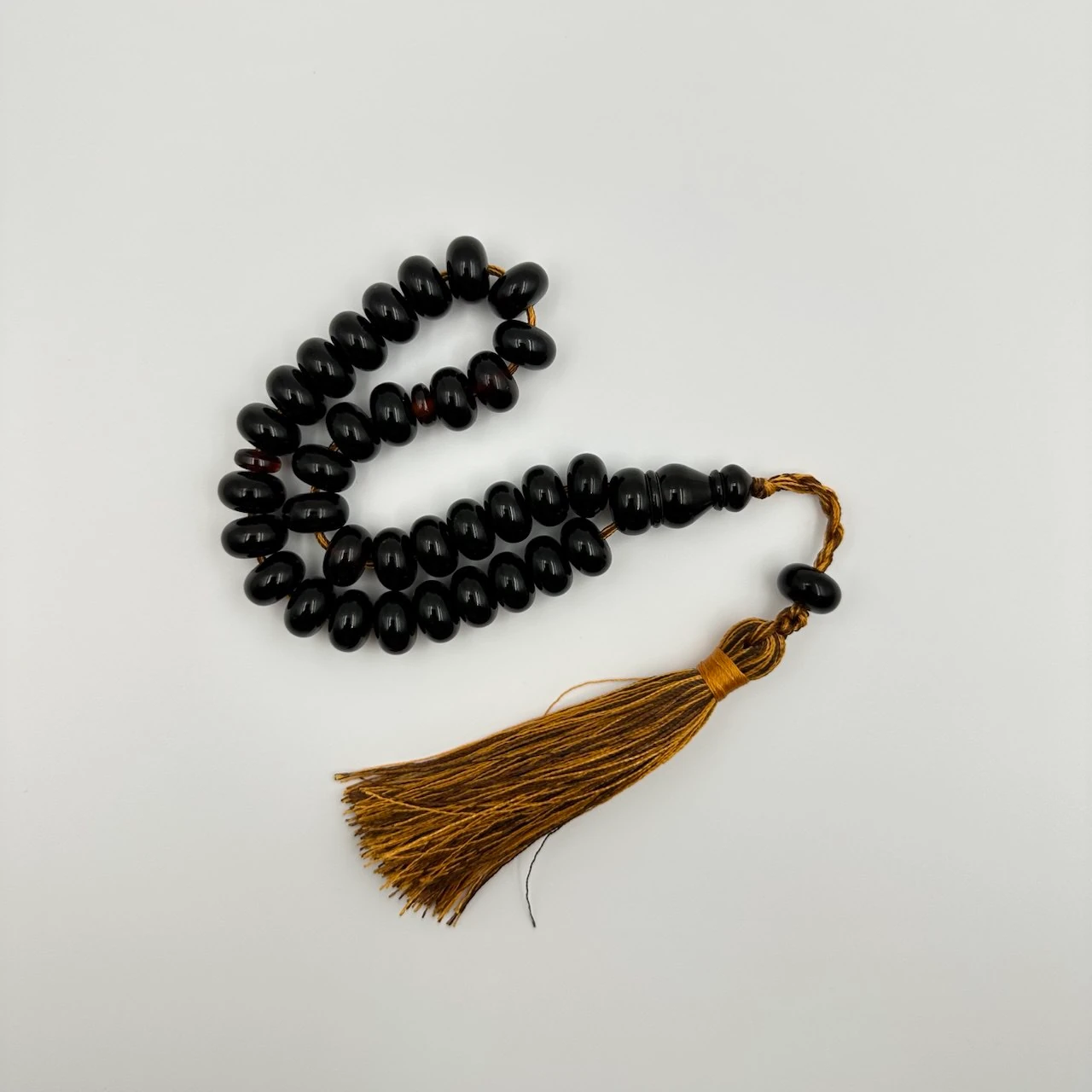 Fosilli Polonya Damla Kehribar Özel Model Usta Yapımı Koleksiyonluk Tespih