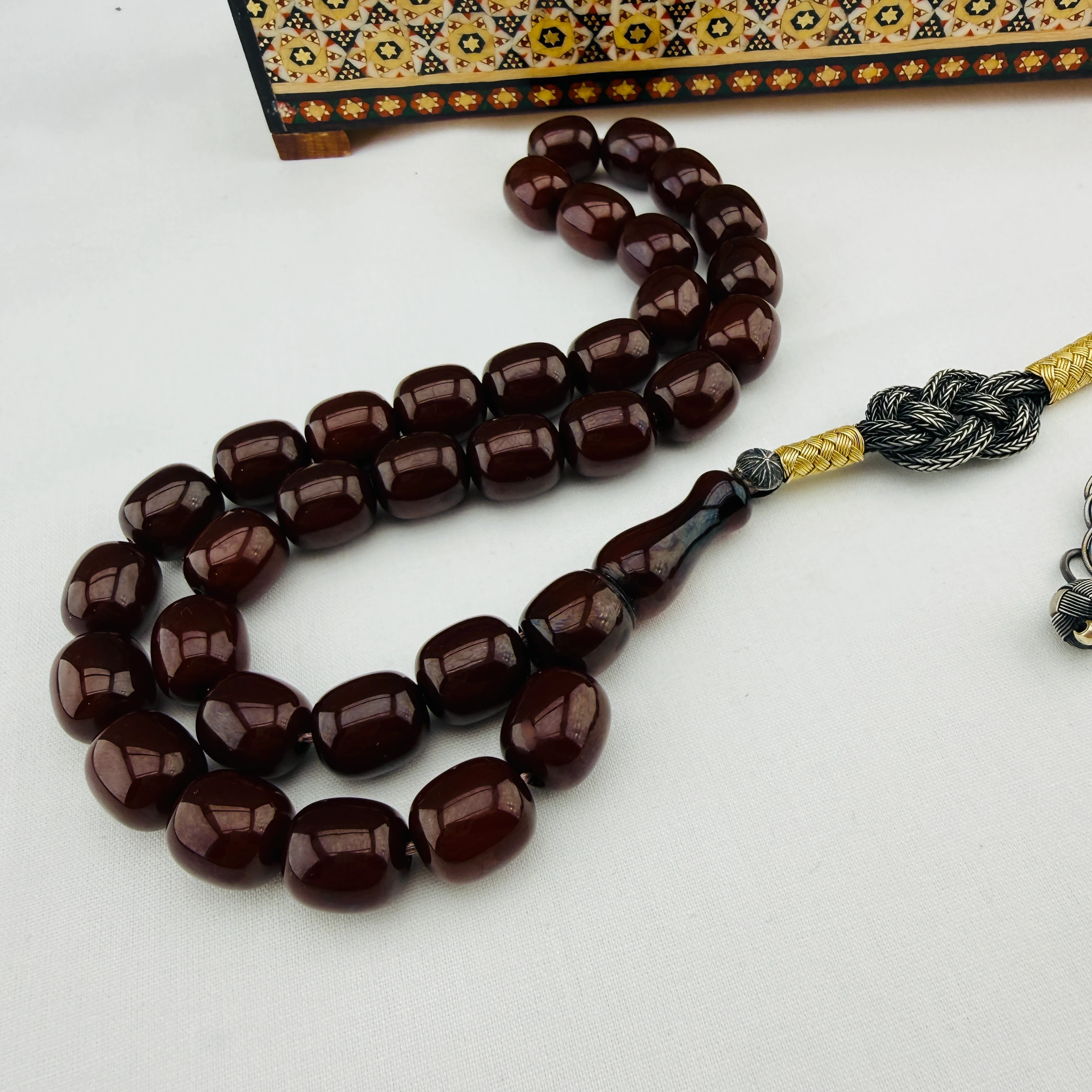 Osmanlı Vişne Tespih | Dik Damar Hareli, Tarihi Eser Niteliğinde Koleksiyonluk Model