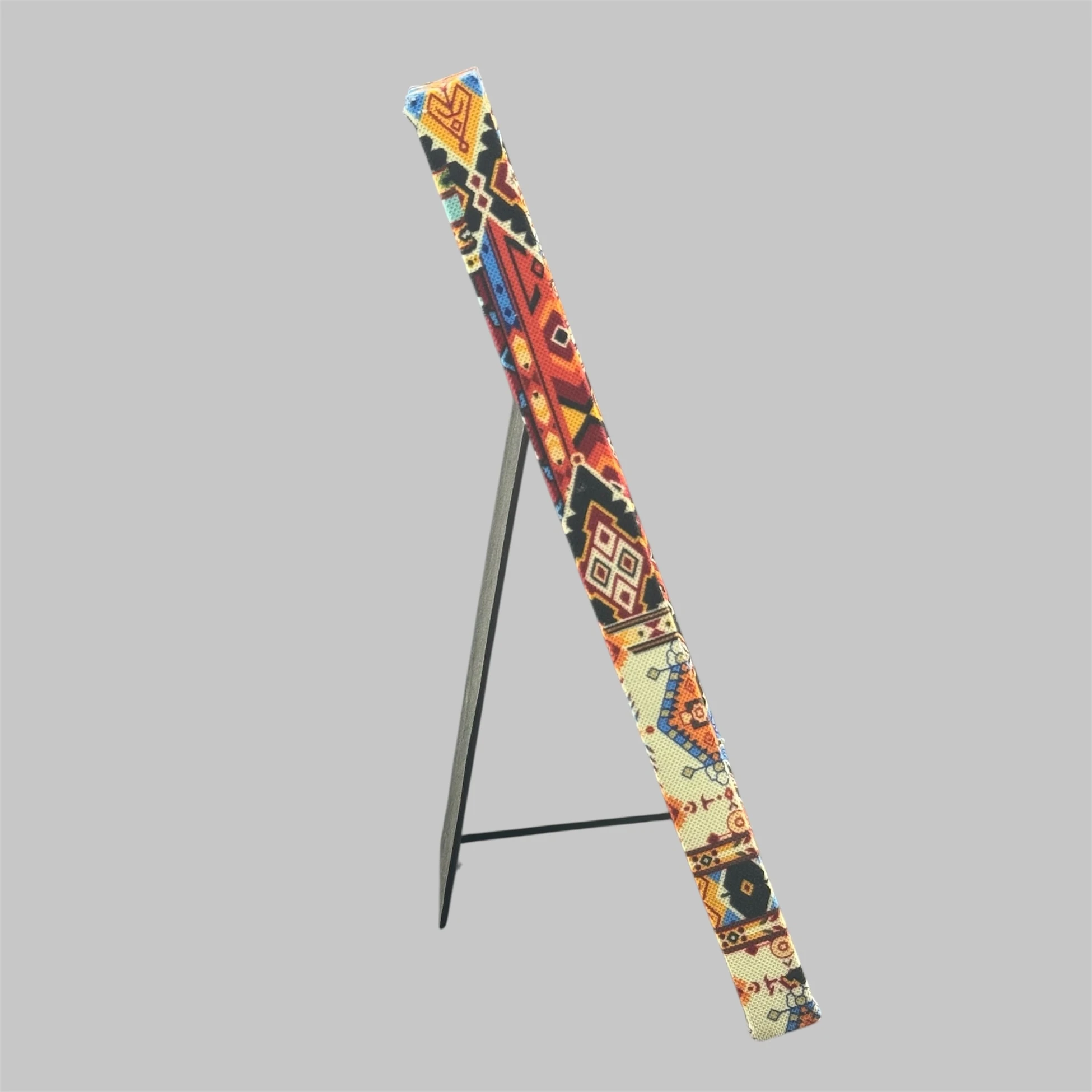 Otantik Motifli Kadife Kumaşlı Katlanabilir Ayaklı 10'lu Koleksiyon Tesbih Panosu