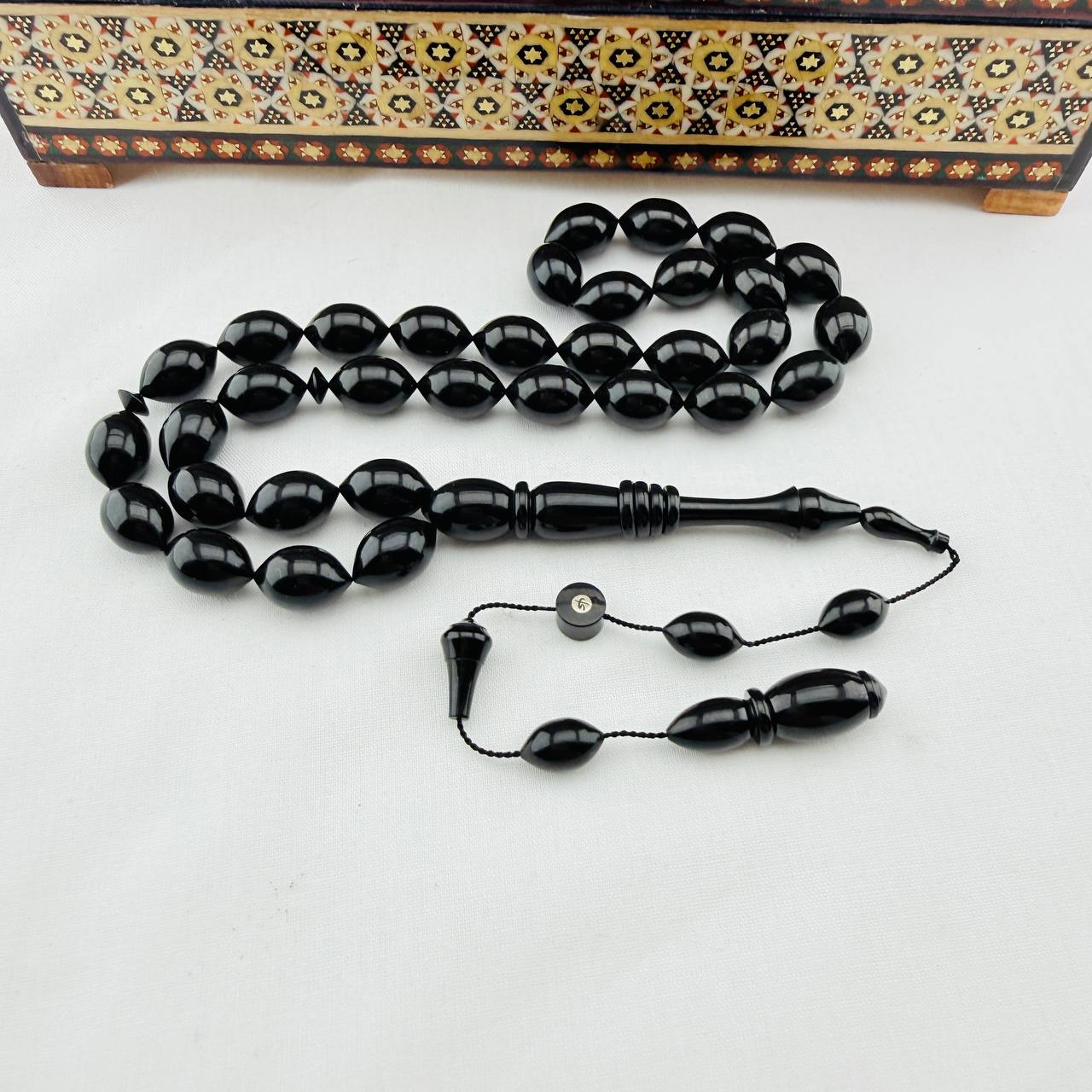 Yunus Emre Demir Usta Yapımı Eski Katalin Obje Halkalı İşçilikli Tespih