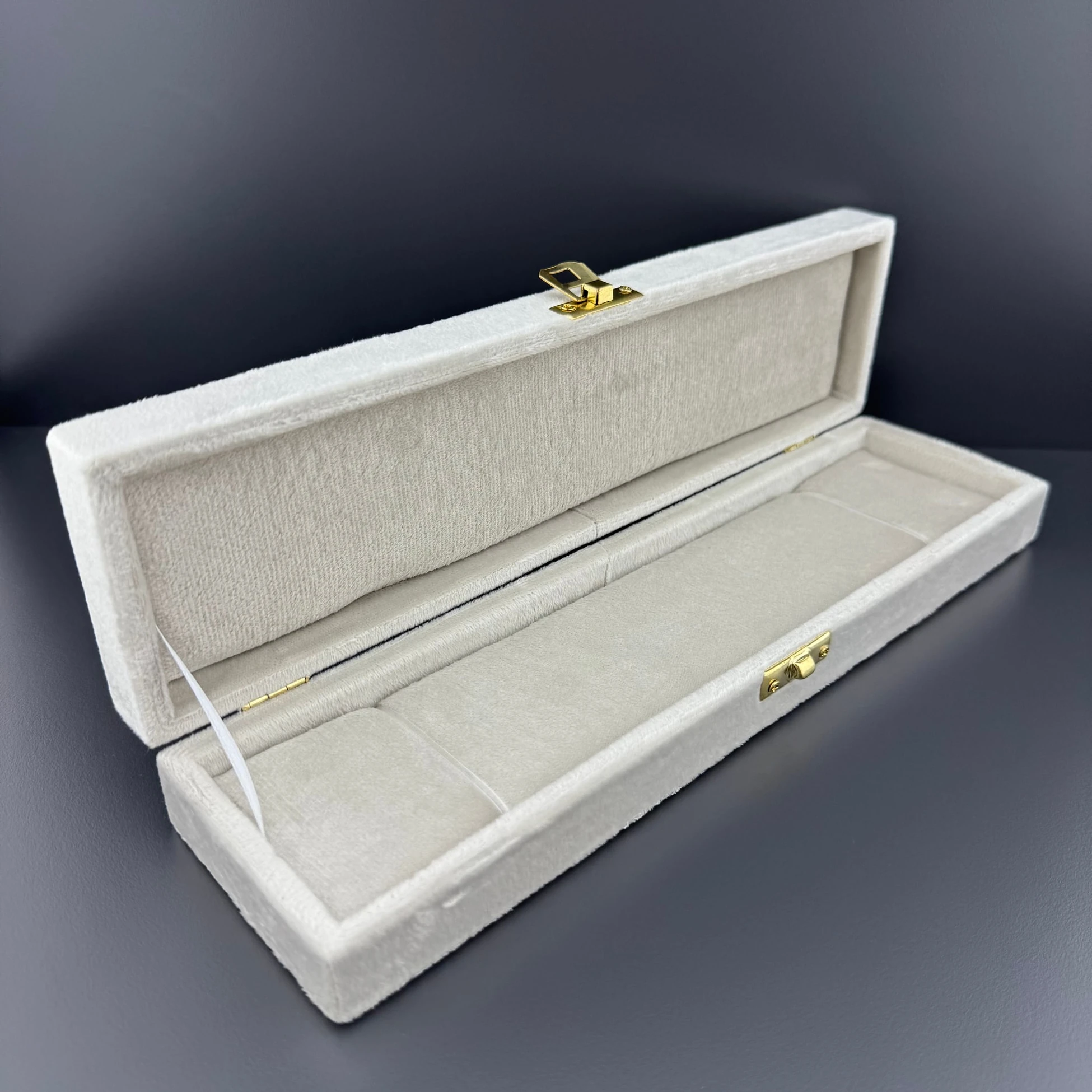 Beyaz Kadife Tespih Kutusu