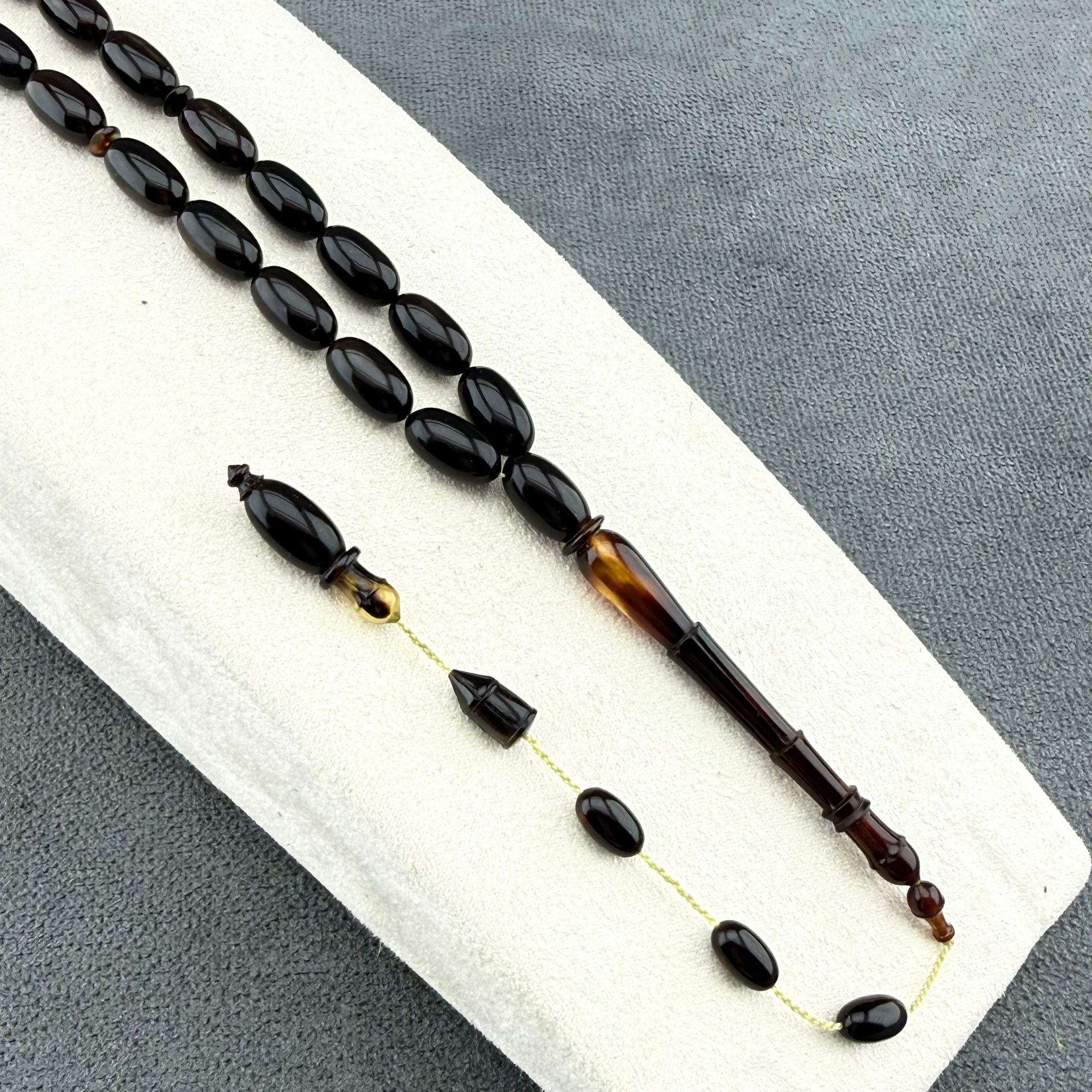 Barış bülbül  Şişirme bağa deniz Kaplumbağası Kabuğu Ölçü 7x12mm Renk Alacalı ve Kızıl Tespih
