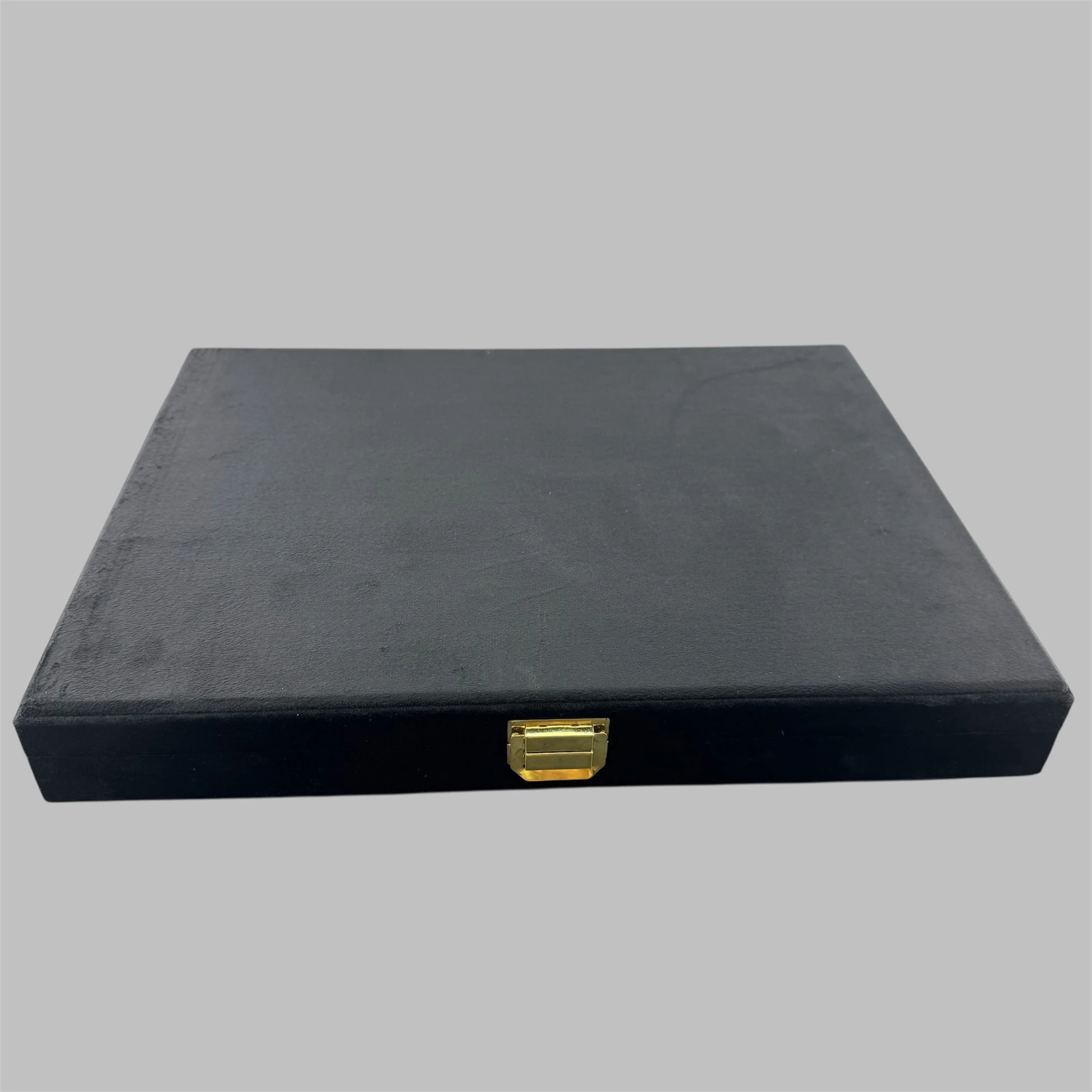 10 Bölmeli Siyah Kadife Tesbih Kutusu