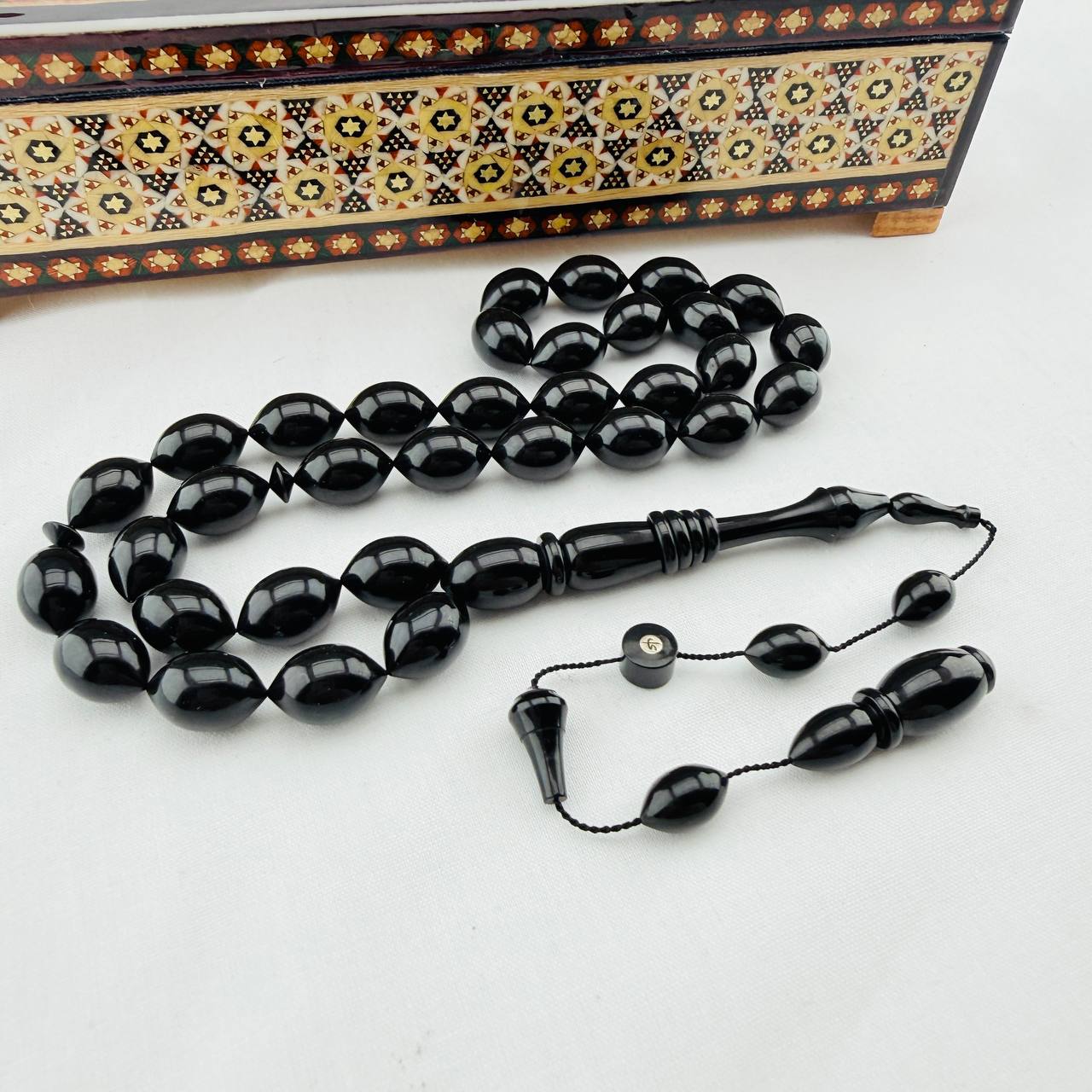 Yunus Emre Demir Usta Yapımı Eski Katalin Obje Halkalı İşçilikli Tespih