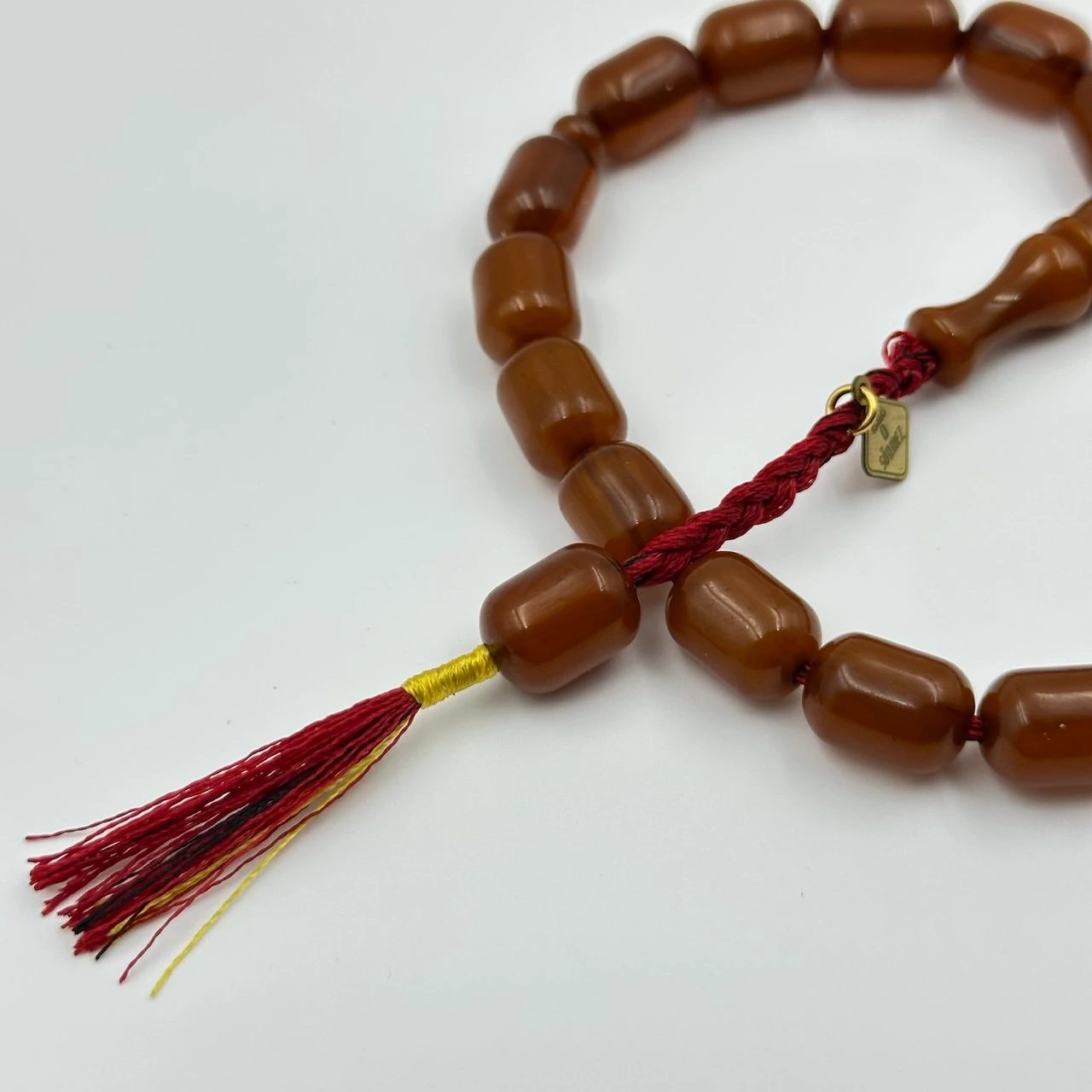 Maskot Model Hareli Sıkma Kehribar Usta Yapımı Koleksiyonluk Tespih