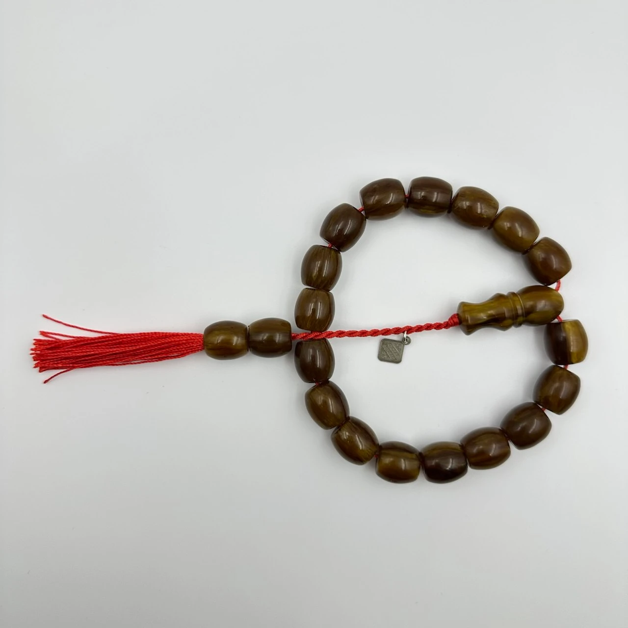 Usta Oktay Sönmez Yapımı Şalgam Renk Sıkma Kehribar Efe Maskot Tespih