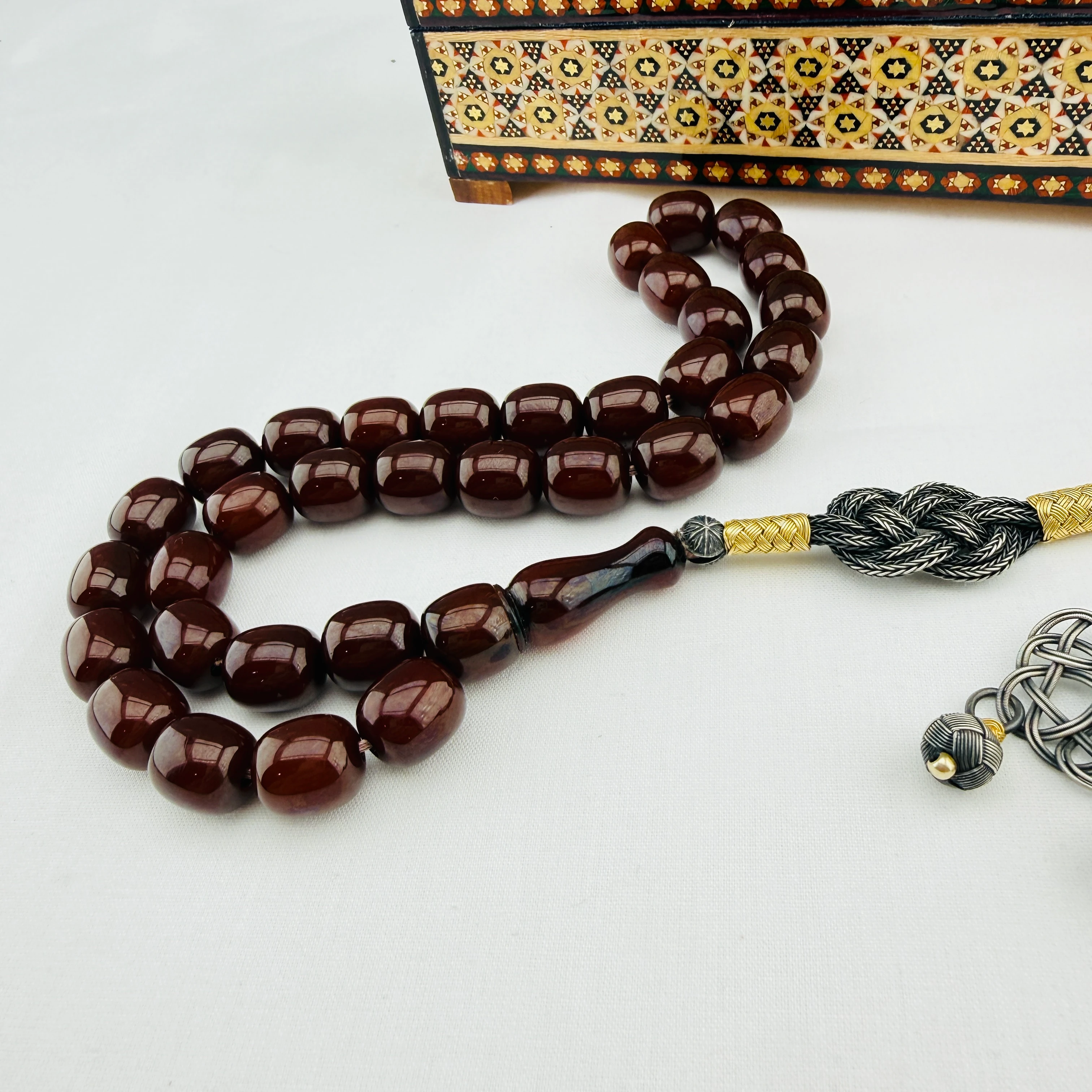 Osmanlı Vişne Tespih | Dik Damar Hareli, Tarihi Eser Niteliğinde Koleksiyonluk Model