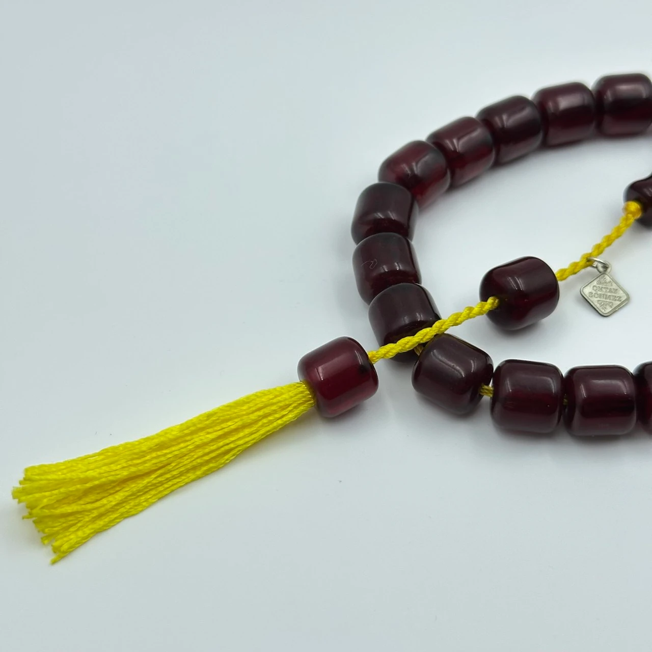 Usta Oktay Sönmez Yapımı Sıkma Kehribar Efe Maskot Tespih