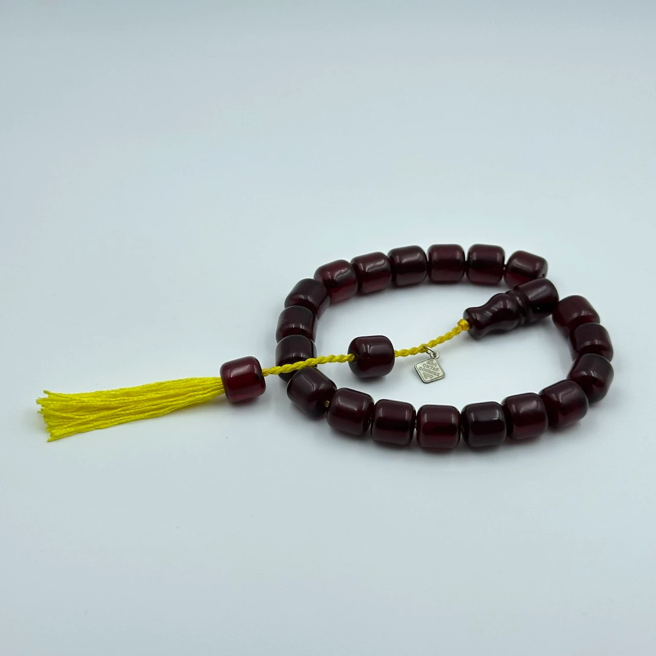 Usta Oktay Sönmez Yapımı Sıkma Kehribar Efe Maskot Tespih