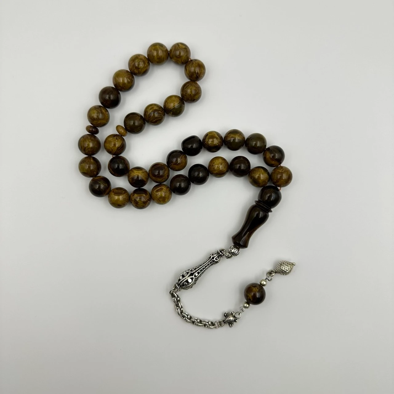 Çekoslavak Çubuk Katalin Usta Yapımı Koleksiyonluk Tespih