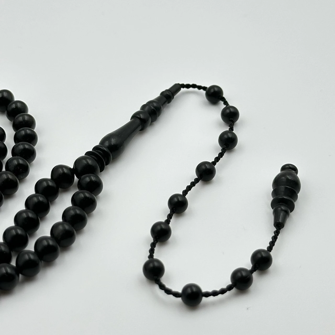 99’luk Abanoz Ağacı Usta İşi Tespih – Bülbül Atölye El Yapımı Özel Üretim