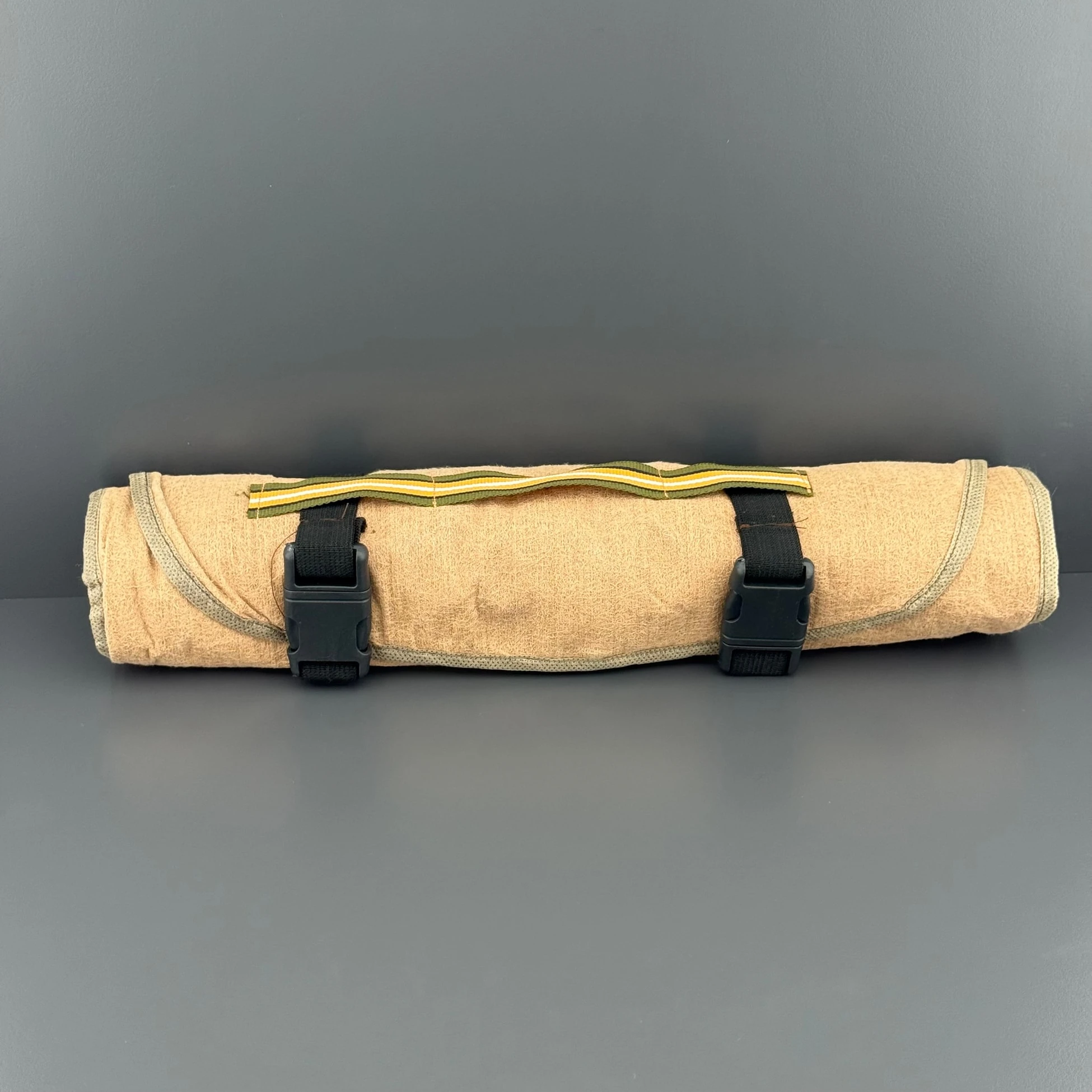 Açık Kahverengi Kumaş Kemer Muhafazalı 26'lı Tesbih Rulosu