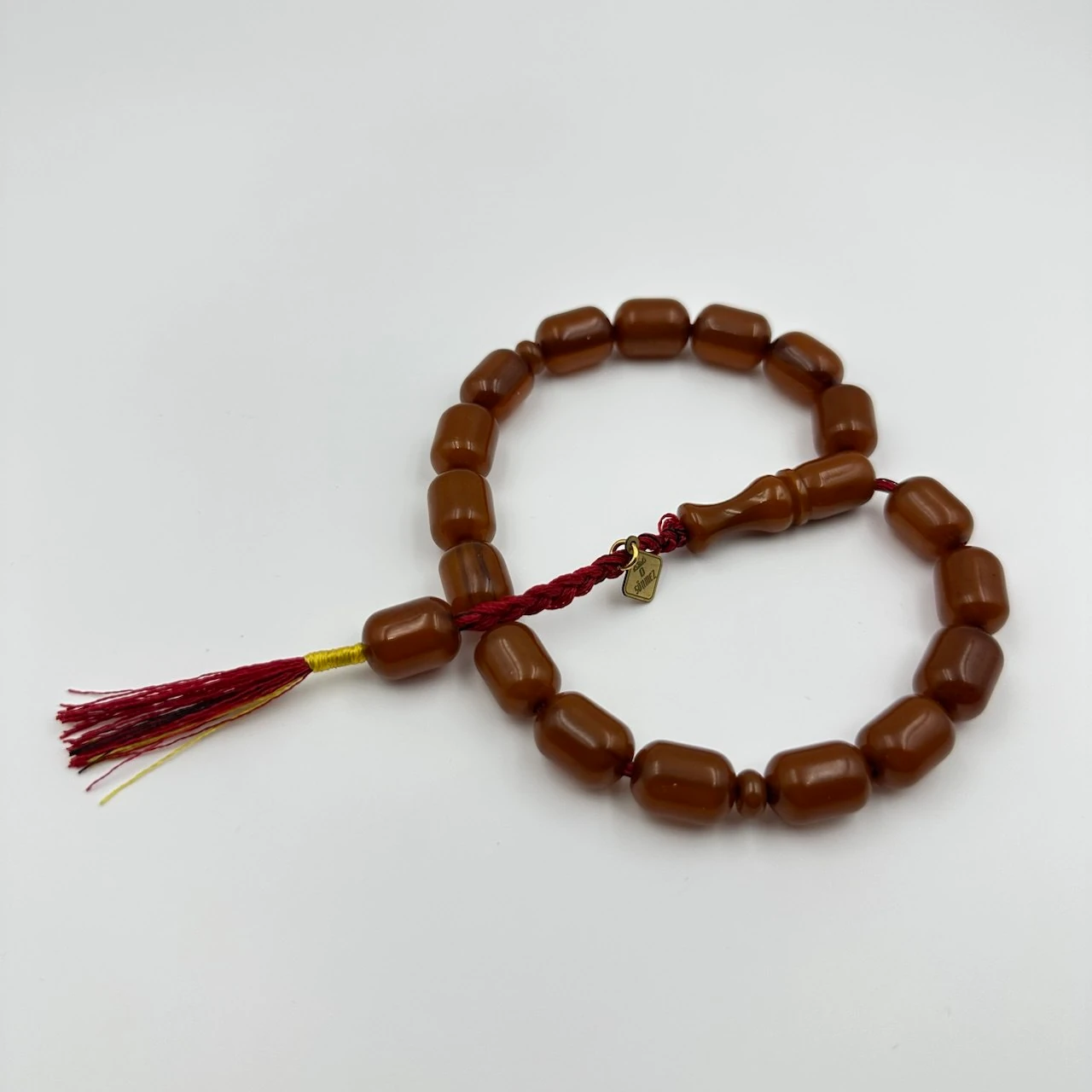 Maskot Model Hareli Sıkma Kehribar Usta Yapımı Koleksiyonluk Tespih