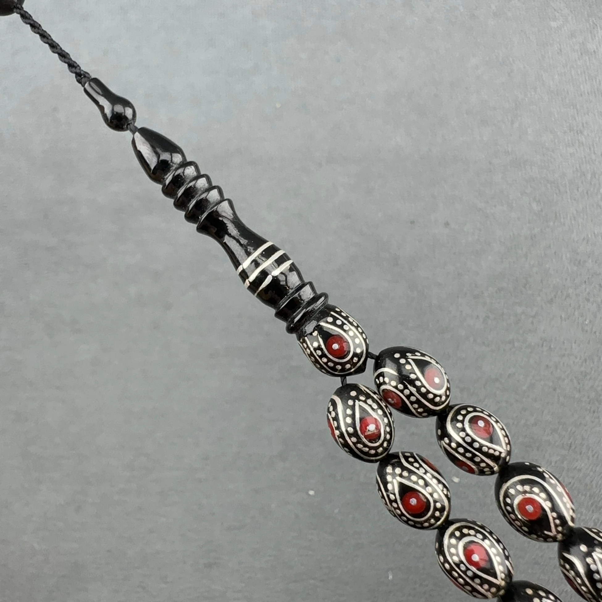 Özel El İşlemesi Telkari ve Mercan Detaylı Kuka Tespih