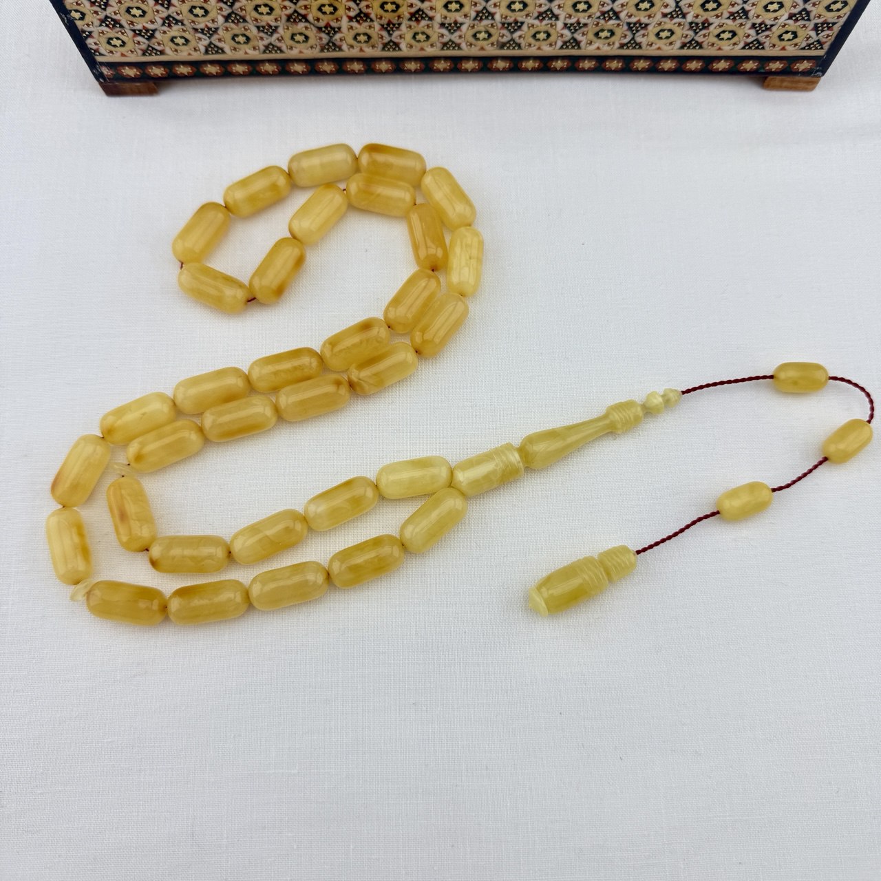 Tiger Desenli 30 Milyon Yıllık Damla Kehribar – Barış Bülbül Usta (Gerçek Kehribar)