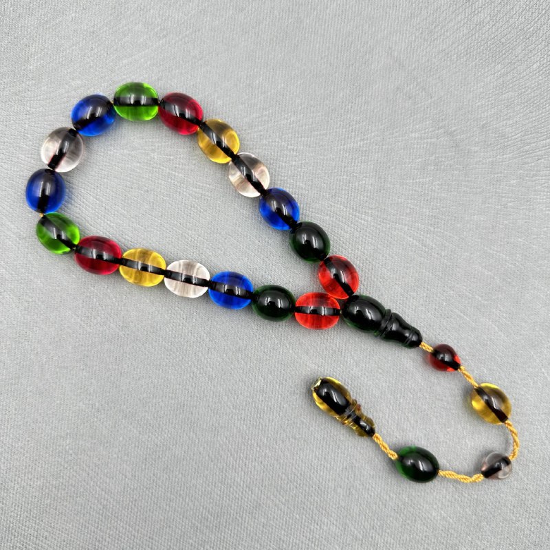 Karışık Renk Maskot-Efe Ateş Kehribar Tespih