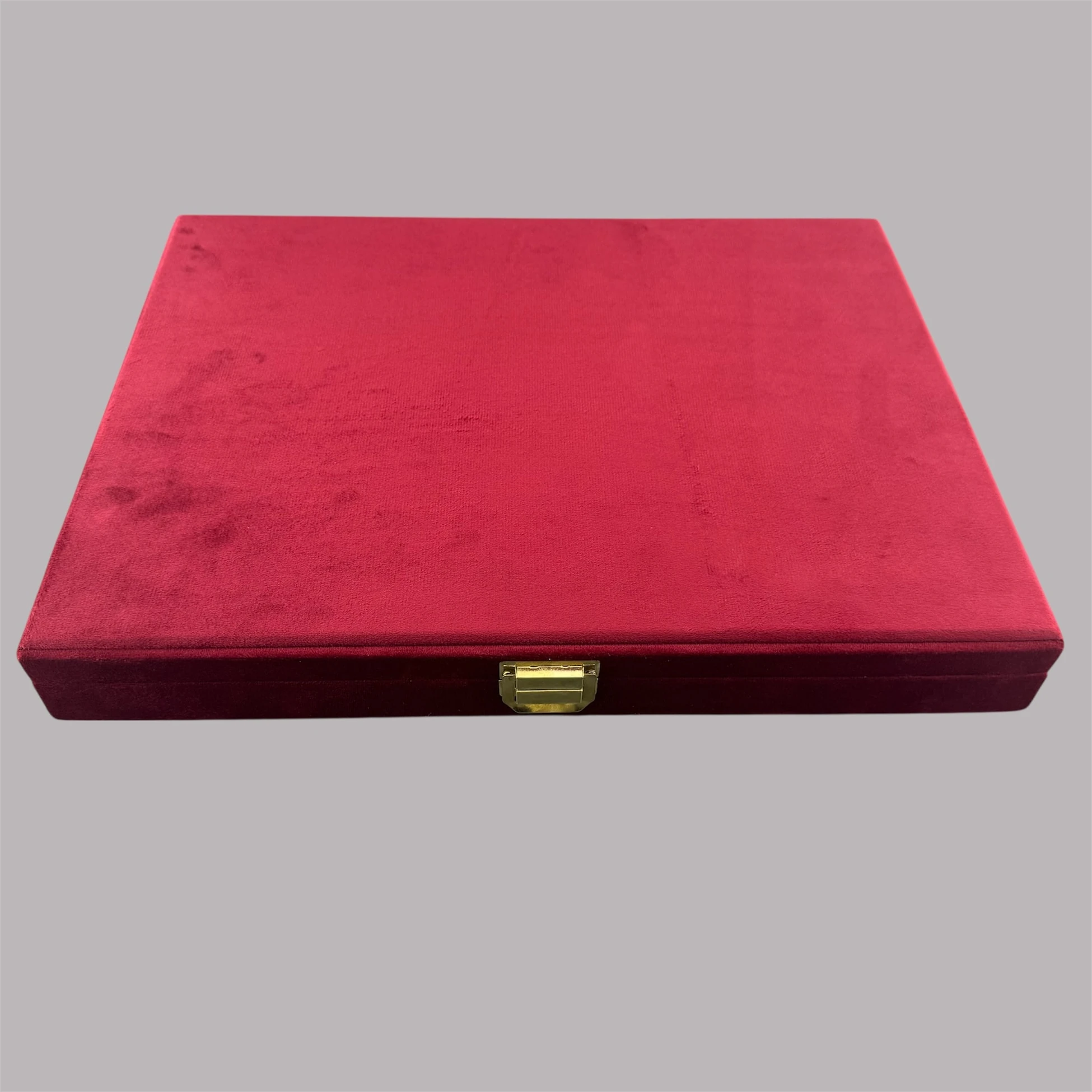 10 Bölmeli Kırmızı Kadife Tesbih Kutusu