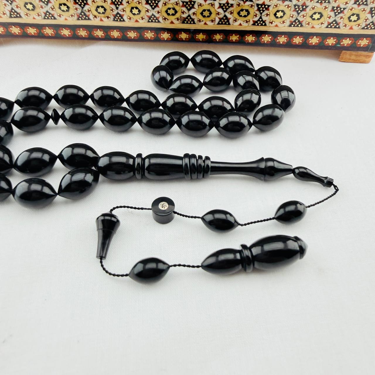 Yunus Emre Demir Usta Yapımı Eski Katalin Obje Halkalı İşçilikli Tespih