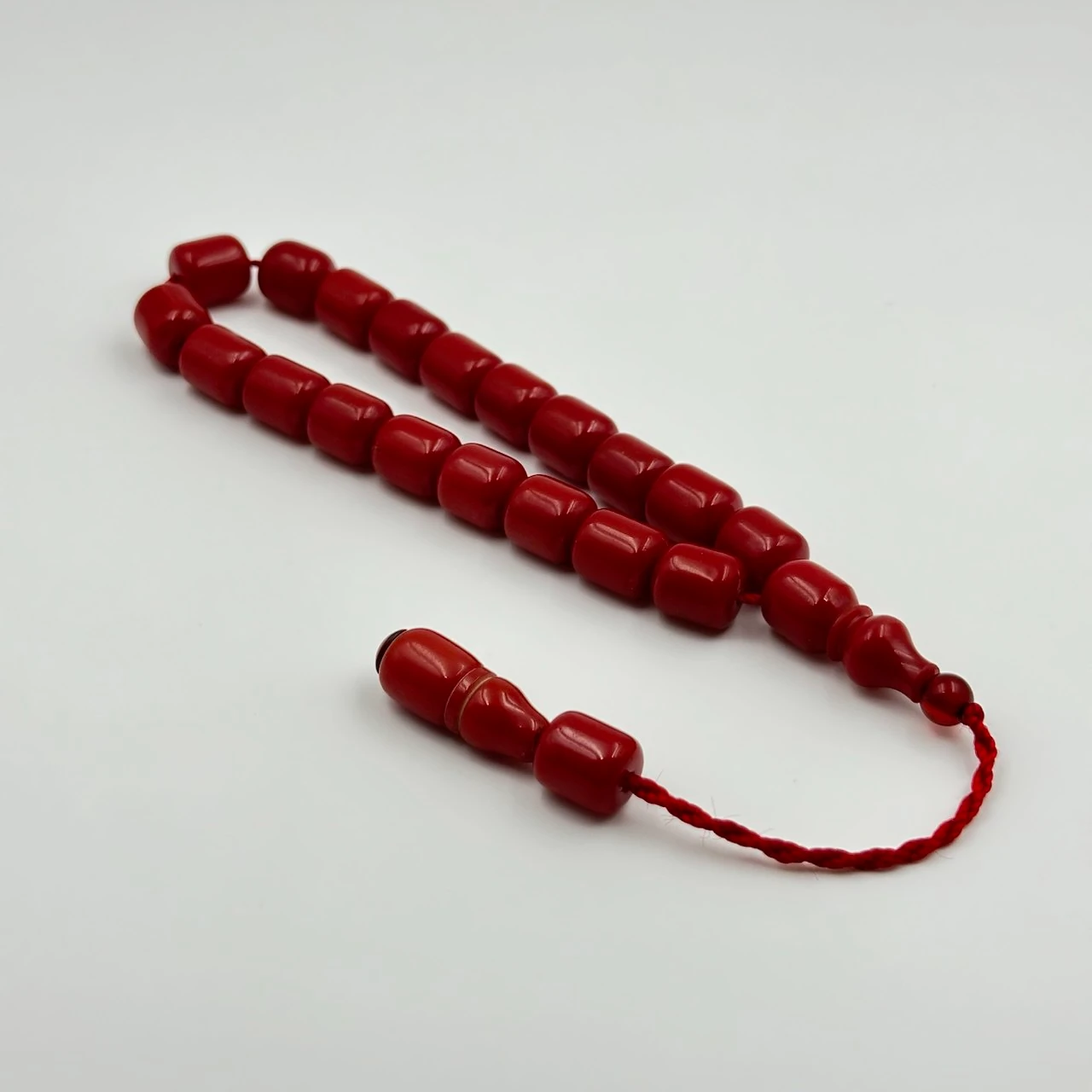 Portakal Rengi Maskot Efe Model Alman Sıkma Kehribar Usta Yapımı Tespih