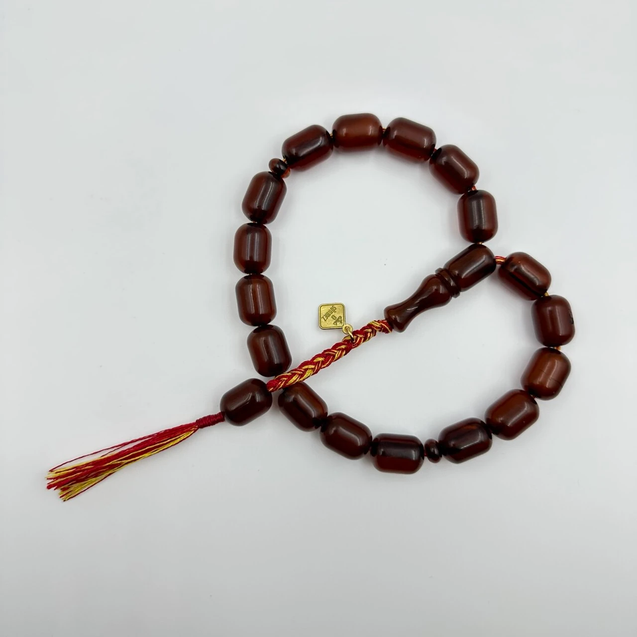 Usta Sönmez Yapımı Sıkma Kehribar Efe Maskot Tespih