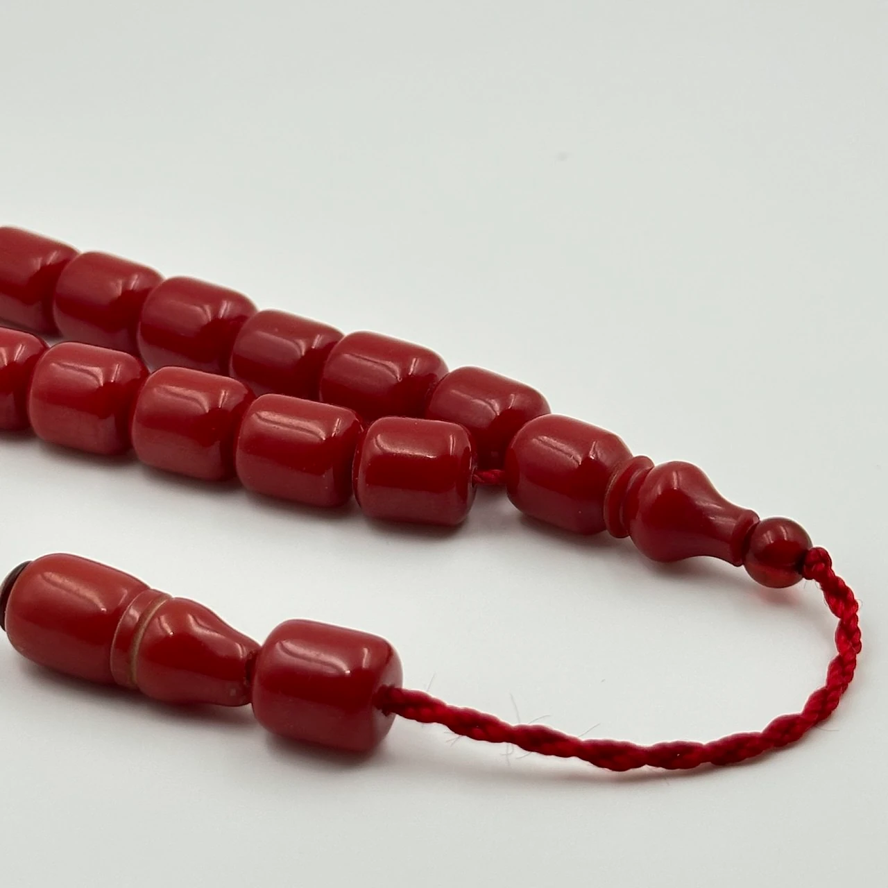 Portakal Rengi Maskot Efe Model Alman Sıkma Kehribar Usta Yapımı Tespih