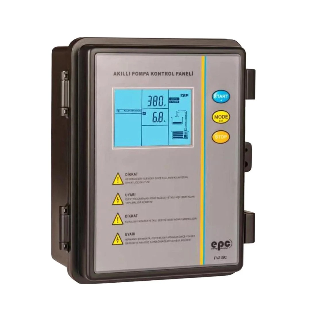 EPC 0,37 - 2,2 KW Monofaze Dalgıç Pompa Koruma ve Kontrol Panosu - Dijital Ekran, Türkçe Menü