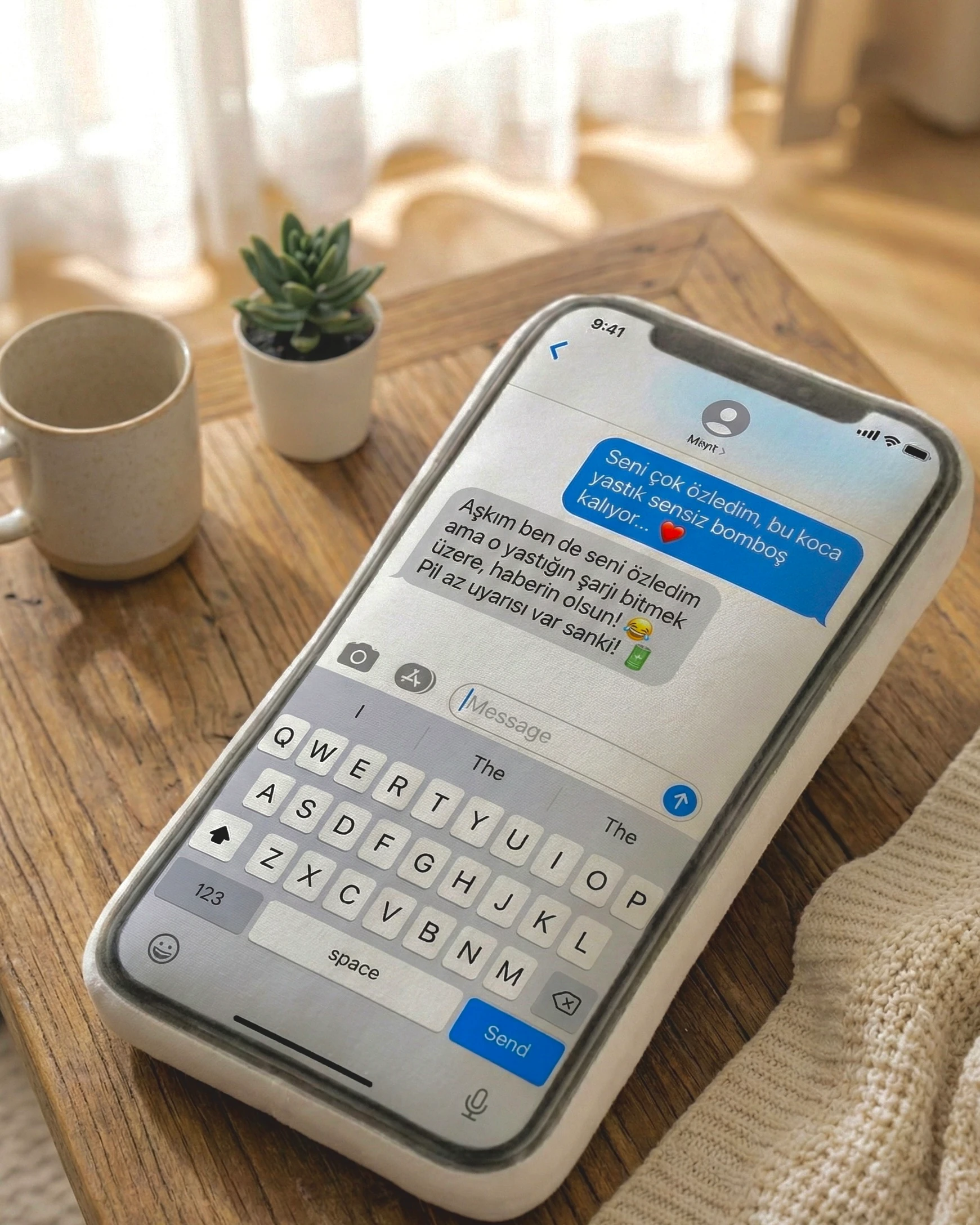 Kişiye Özel Telefon Ekran Görüntülü Yastık