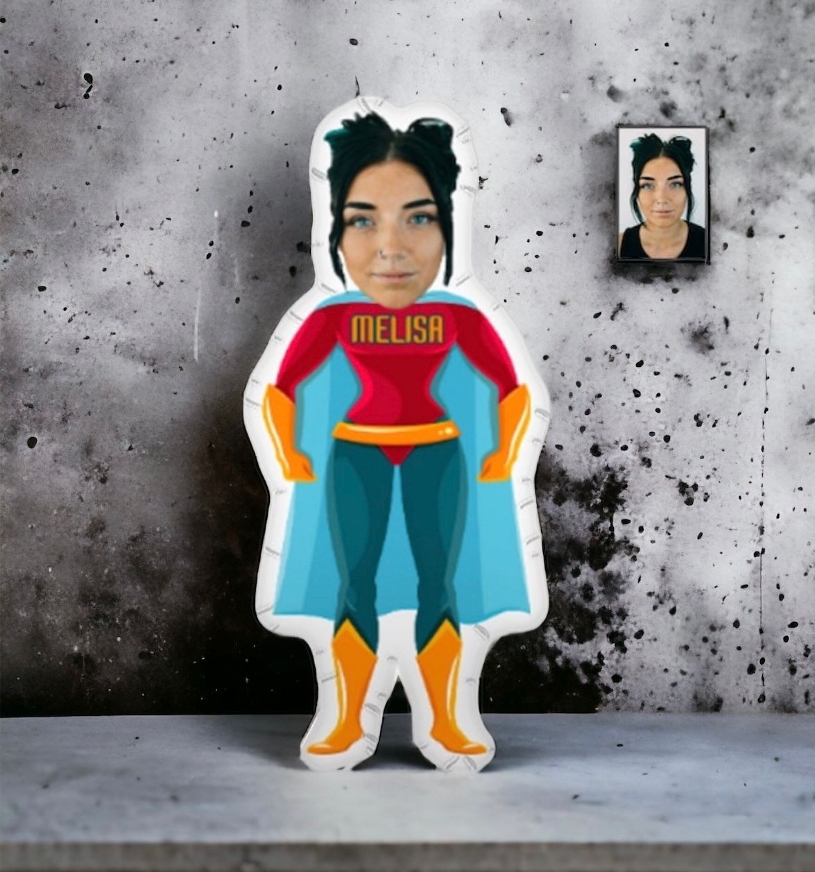 Kişiye Özel İsimli Süper Kahraman Bebek Yastık-33