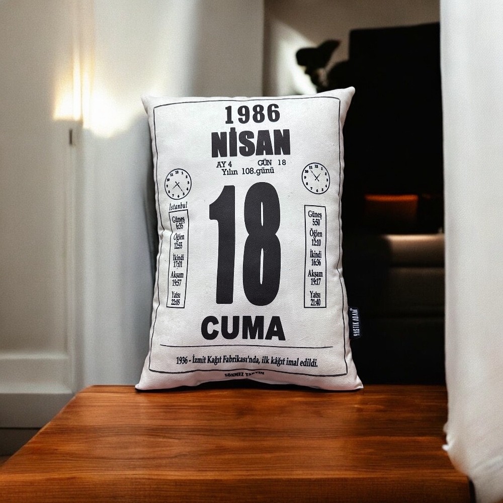 Takvim Yaprağı Yastık