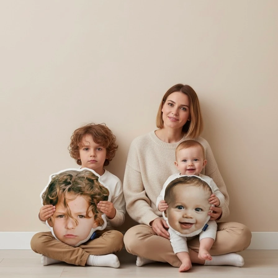 Kişiye Özel Kafa Fotoğraflı Yastık