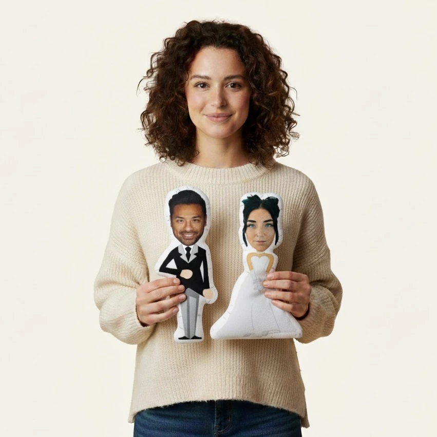 Yastık Adam Çiftlere Özel Gelin Damat Yastık-22