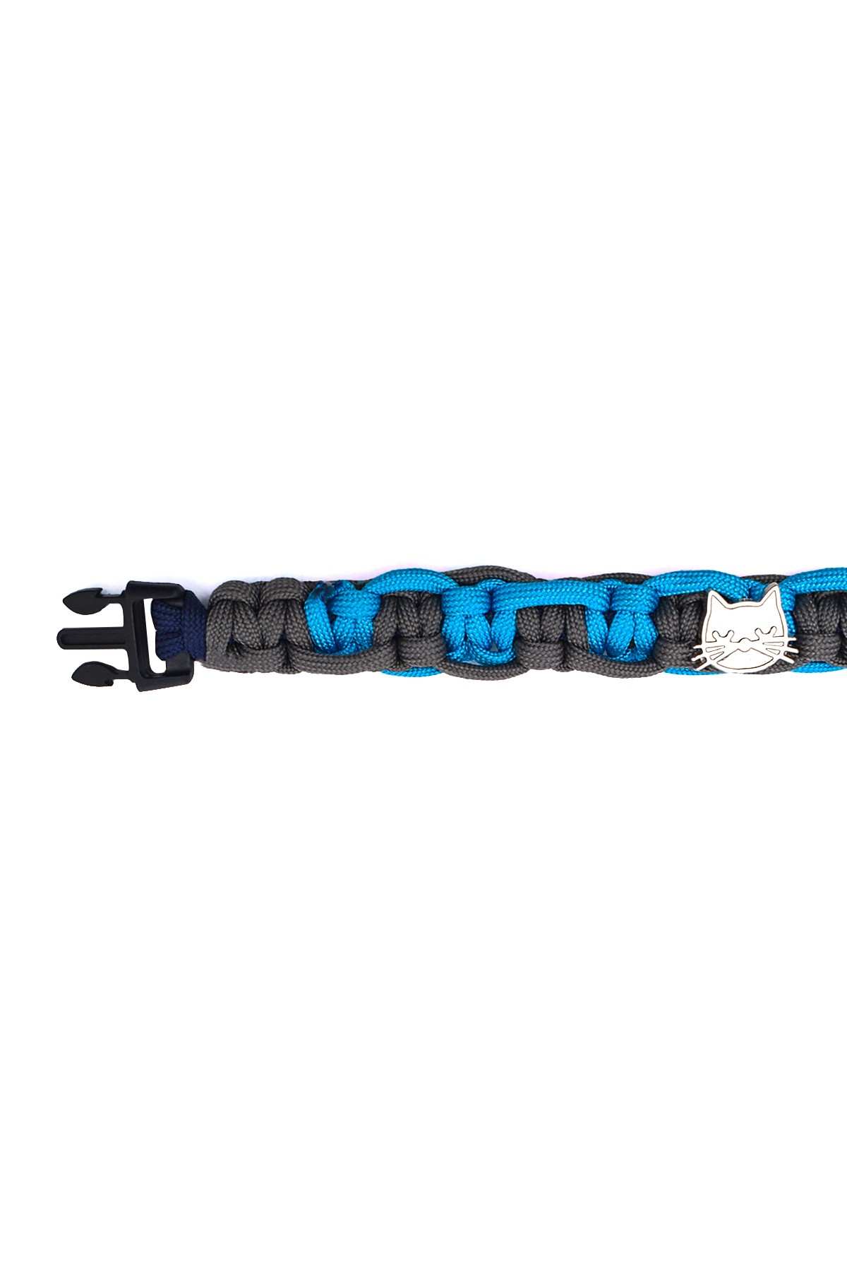 %100 El Yapımı Premium Paracord Örgü Kedi Tasması  - Mavi