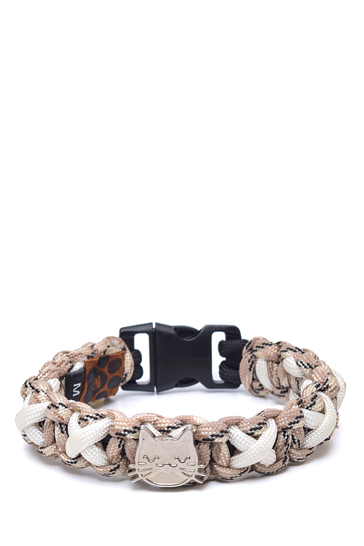 %100 El Yapımı Premium Paracord Örgü Kedi Tasması - Ten