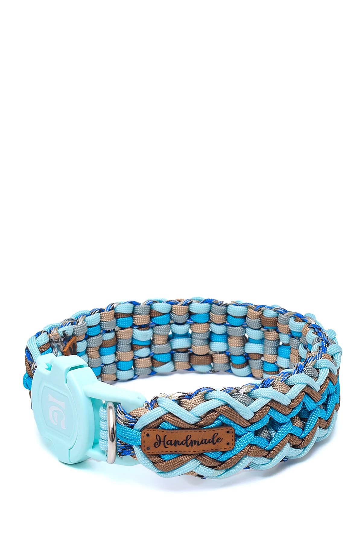 %100 El Yapımı Premium Paracord Örgü Boyun Tasması 