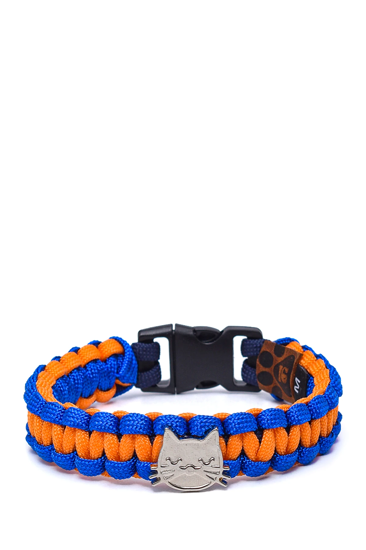 %100 El Yapımı Premium Paracord Örgü Kedi Tasması - Mavi