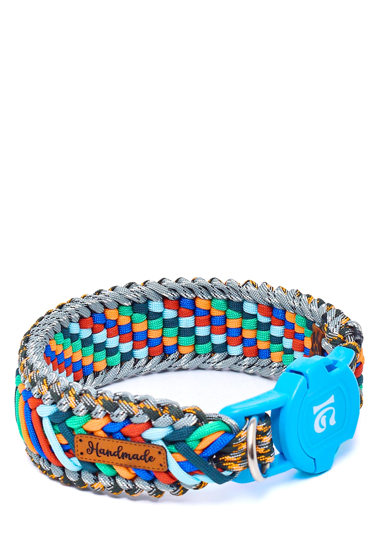 %100 El Yapımı Premium Paracord Örgü Boyun Tasması 