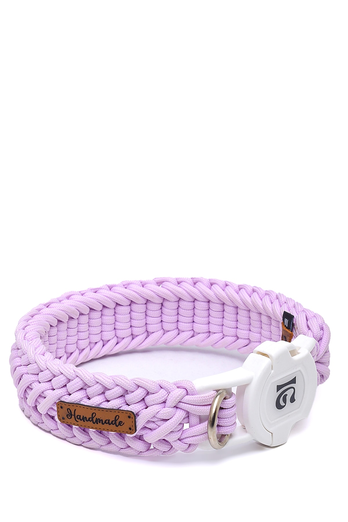 %100 El Yapımı Premium Paracord Örgü Boyun Tasması  - Lila