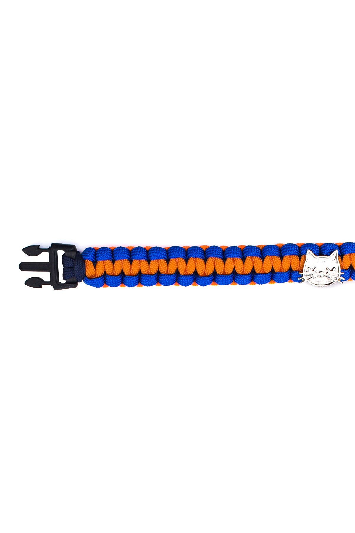 %100 El Yapımı Premium Paracord Örgü Kedi Tasması  - Koyu Mavi