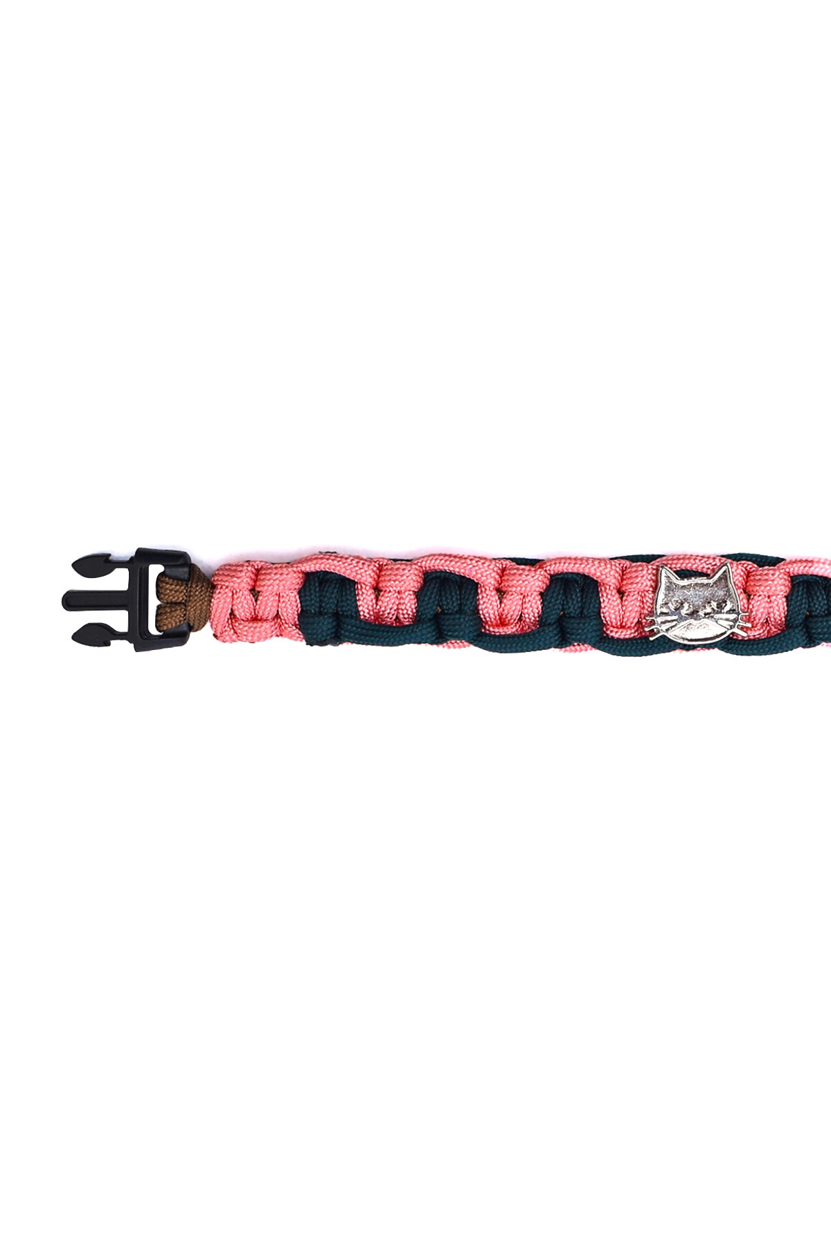 %100 El Yapımı Premium Paracord Örgü Kedi Tasması  - Pembe