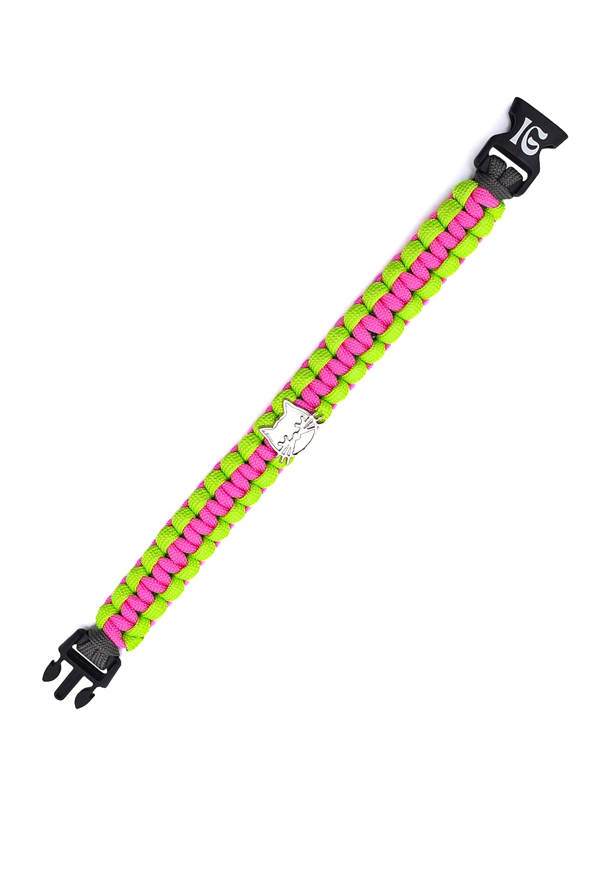 %100 El Yapımı Premium Paracord Örgü Kedi Tasması  - Pembe