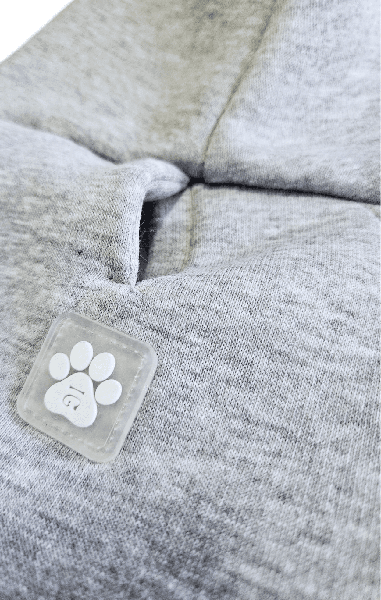 BFF - Yumuşak İçi Polarlı Kapüşonlu KÖPEK Sweatshirtü - Gri